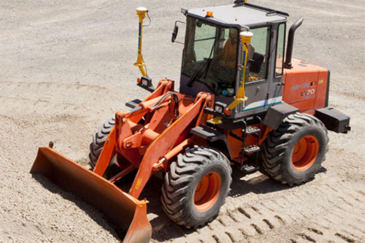 Wheel Loader with Trimble Grade Control