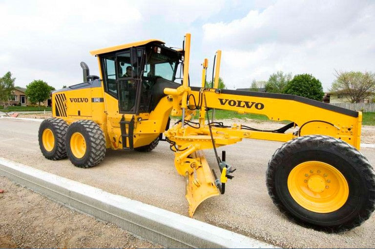 Volvo Motograder on Jobsite