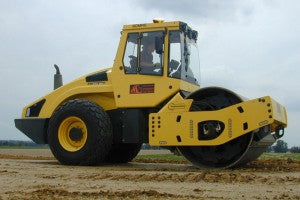Soil Compactor on Jobsite