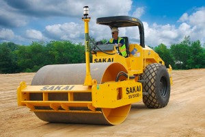Sakai Soil Compactor with Trimble Equipment