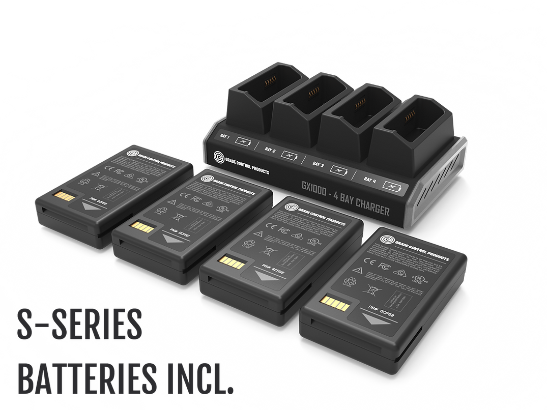 GX1000 - 4 Bay Charger Kit (incl. four s-series batteries)