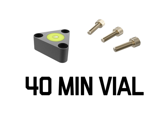 40 MIN BUBBLE VIAL (SCREWS INCL)