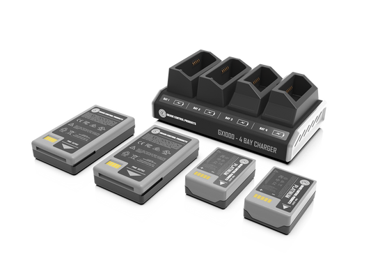 GX1000 - 4 BAY -COMBO- CHARGER KIT (INCL. (2) R10/12 PLATINUM & (2) S-SERIES BATTERIES)