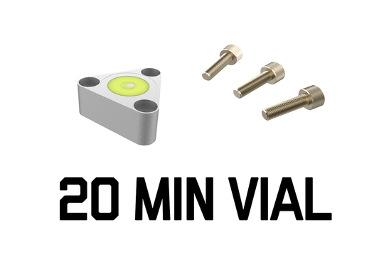 20 MIN BUBBLE VIAL (SCREWS INCL)